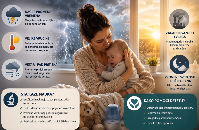 Zašto bebe „polude“ pred kišu: Nauka konačno objasnila šta se dešava