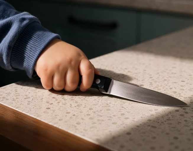 Dečak (3) se igrao nožem i teško povredio oko: Do kada su oštri predmeti opasni za decu?