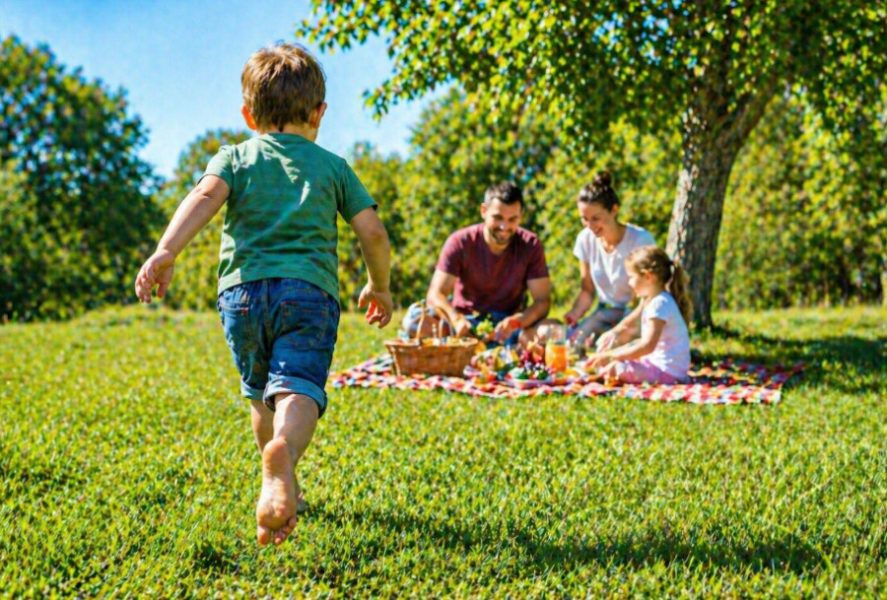 Deca i bosonogo trčanje po travi: da li je zdravo ili rizik za prvi maj?
