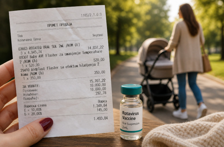 Koliko košta vakcina protiv rotavirusa: Jedna mama nam je poslala račun