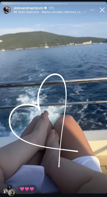 Aleksandra Prijović sa ćerkom Arijom